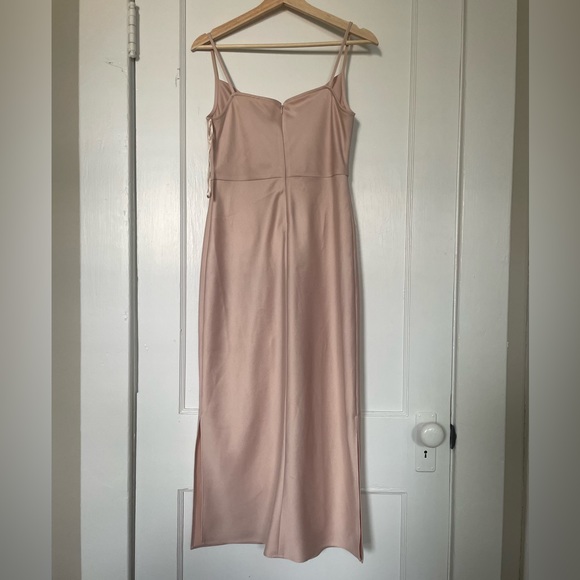 BHLDN Cali Satin Charmeuse Midi Dress - 4 - Picture 4 of 8